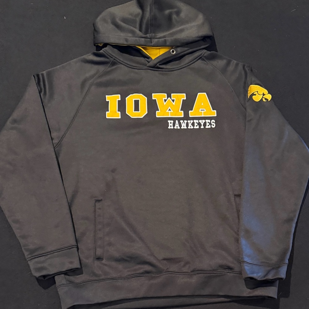 Iowa Hawkeyes Colosseum Hoodie Pullover Sweatshirt Mens Size Large